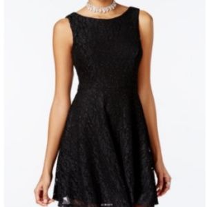 Speechless Womens Glittered a-line Shift Dress